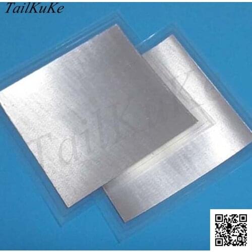 40pcsX Size: 40mm*40mm*0.2mm Indium Sheet Indium Foil In:4N5