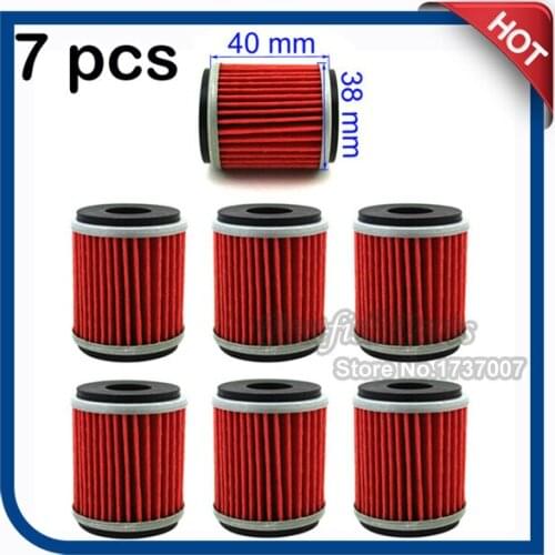 7 pcs/pack Oil Filter For YFZ450 2004- Current 5D3-13440-09-00 ATV Bike Quad