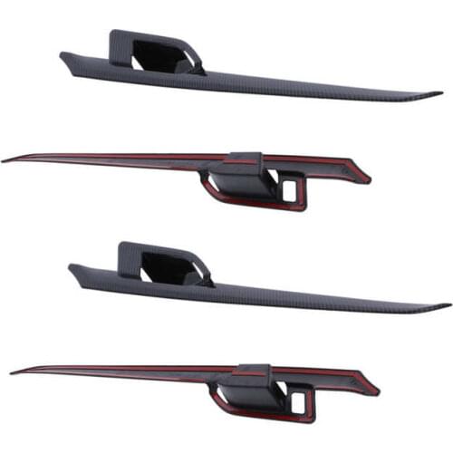 Auto accessories interior car clips Inner Door Handle Panel Trim Carbon Fiber Style Decorative Cover Fit for MK8 2020‑2021