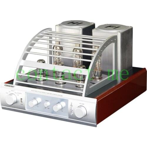 Bluetooth 4.2 HiFi Tube power Amplifier，2.0 Channel Class AB Amplifiers， output Power: 200W + 200W，For Home Theater DIY