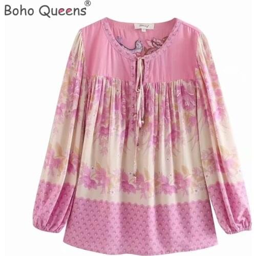 BOHO QUEENS Pink Blouses