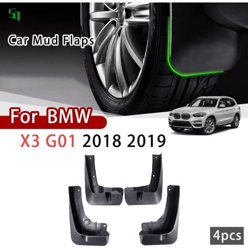 4 PCS For BMW X3 G01 2018 2019 Mudflap Front Rear Car Mudguard Mudflap Fender Mud Guard Flaps Splash Flap Mudguards Accessories