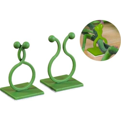 Fixture Folder Plant Bracket Garden Tools Green Dill Wall Climbing Anchor High-quality ABS 100pcs Space-saving Securing Clip