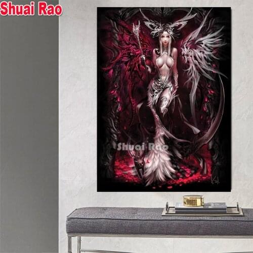 Fairy 5d diy diamond painting New,5d Diamond mosaic full square Round diamond embroidery Woman 2021 Best gift
