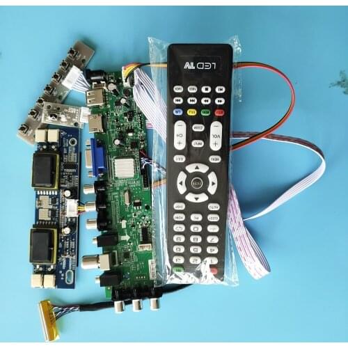 Kit for HSD190MGW1-A04/HSD190MGW1-A02 Panel HDMI VGA Digital LCD 4 CCFL AV TV USB DVB-T2 DVB-T 30pin 1440X900 Controller board