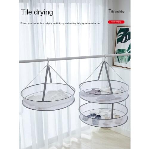 Sunbathing basket sweater drying net drying net to use clothes tiled anti-deformation sweater artifact clothes hanger
