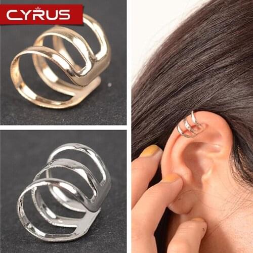 Hot Sale Fashion Punk Rock Ear Clip Cuff Wrap Earrings Couple Earring Clip Earrings Without Piercing Brincos 2019 Femme Bijoux