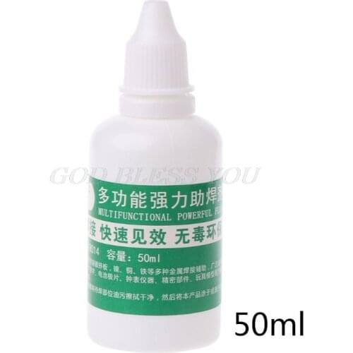 Powerful Rosin Soldering Agent No-clean Flux Stainless Steel White Steel Plate Iron 18650 Battery Welding Water Liquid Flux