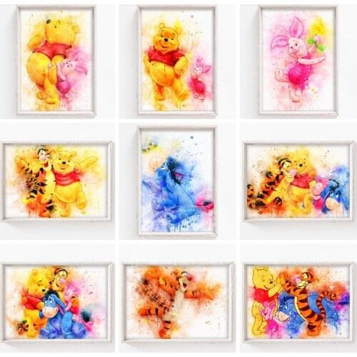 5D DIY Diamond Painting Kit Disney Winnie The Pooh Full Square&Round Embroidery Mosaic Cross Stitch Kits Home Decoration