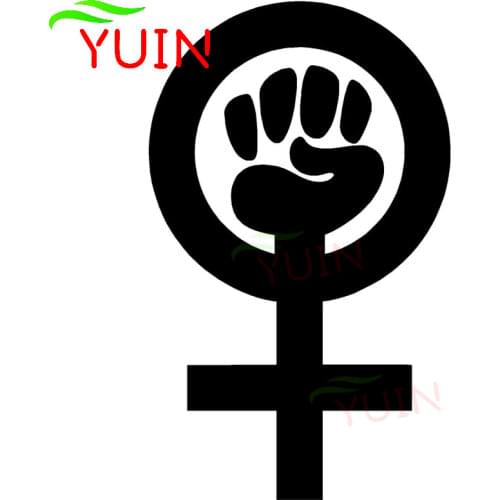 Woman Power Feminist Car Decals Fashion Body Decoration Personalized PVC Waterproof Sunscreen Stickers Can Be Customized Color