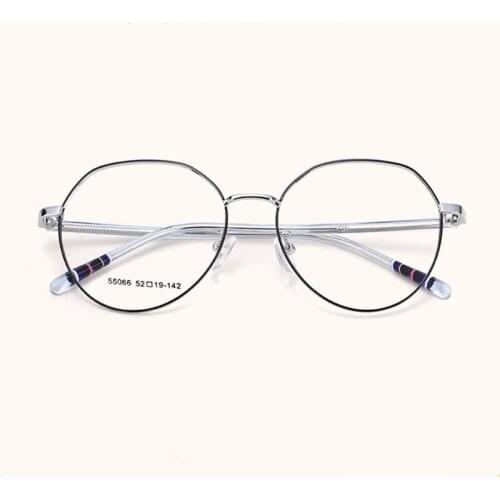 New Polygonal Metal Myopia Spectacle Frame Mens Retro Lightweight Fashion Eyeglasses Ladies Fresh Literary Irregular Eyewears