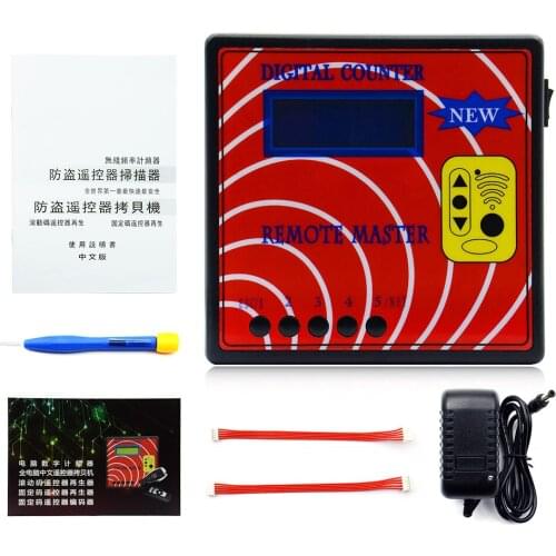 New Digital Counter Remote Master Controller Frequency Tester Auto Copier Regenerate RF Key Programmer Code 290-450MHZ