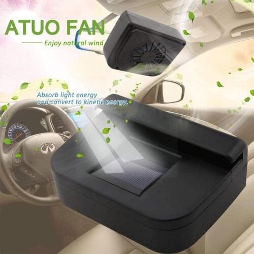 New Portable Solar Car Fan Clean Air Exhaust Cooling Ventilator Car Fan Installation Window Climate Fan Car Energy Strip Sa