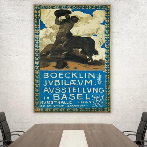 German Exhibition Poster | Vintage Art Exhibition Print for Sculpture Art