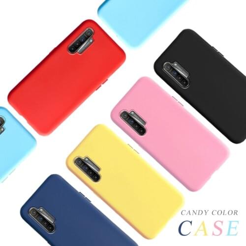 Shockproof Case For OPPO Realme XT X2 Case Silicone Candy Color Cover For OPPO K5 RealmeXT RMX1921 RealmeXT Matte Phone Case Bag