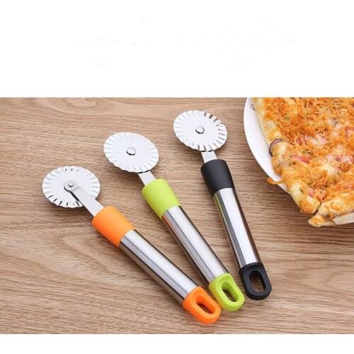 1PC Round Pizza Cutter Stainless Steel Pizza Knife Cutter Pastry Pasta Dough kitchen Baking Tools