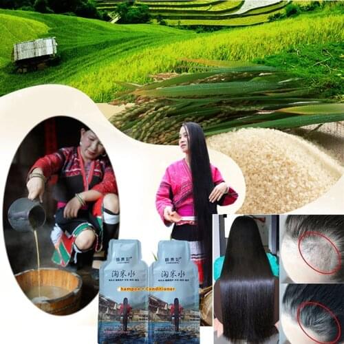 Rice Hair Growth Shampoo Anti Hair Loss Treatment Serum Fast Growth Longer thicker Hair for Men Women Best Hair Care Product new