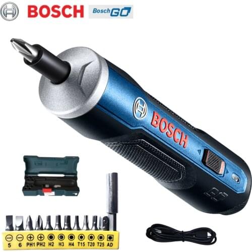 Bosch Go Electric Screwdriver 3.6V Wireless Screwdriver Smart Mini Power Tool, 6 Modes Adjustable Torque Screwdriver Tool Set