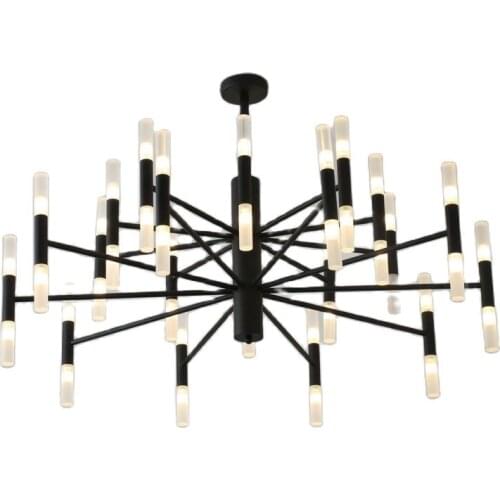 Modern Fashion Designer Black Gold Led Pendant Lights Ceiling Art Deco Suspended Pendant Lamp Living Room Loft Bedroom Kitchen