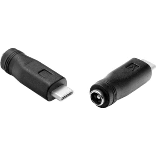 USB 3.1 Type C USB-C to DC 5.5 2.1mm Power Jack Extension Charge Adapter