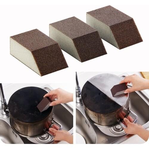 1PC Magic Sponge Emery Alumina Cleaner Tools Bowl Washing Sponge Removing Rust kitchen supplies descaling Clean