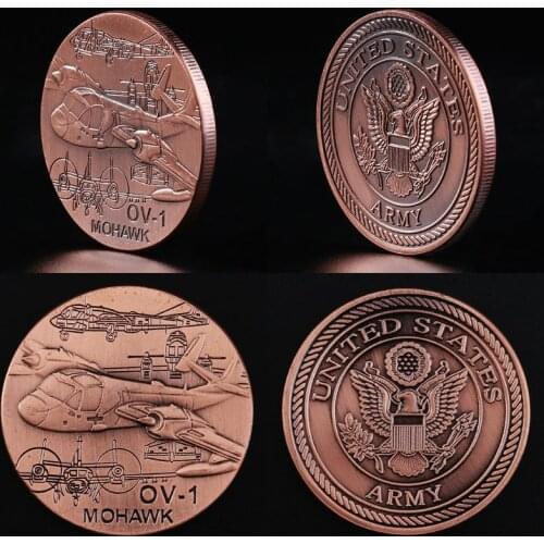 Challenge Coin US Army OV-1 Mohawk Souvenir Coins Gifts Collectible Crafts Festival Gift