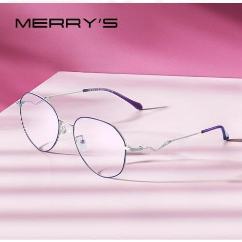 MERRYS Women Fashion Oval Glasses Frame Ladies Myopia Prescription Optical Eyeglasses S2020