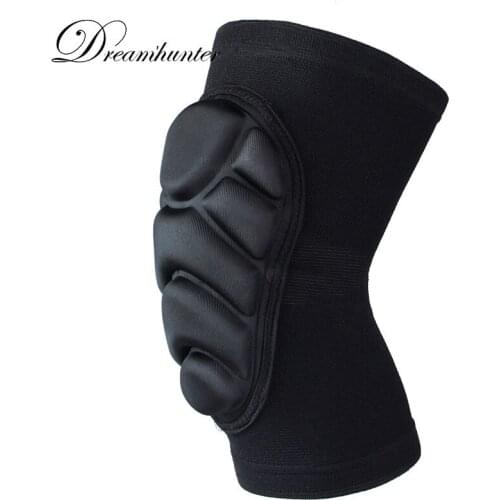 1 Pair Thicken Knee Braces Support Kids Adults Basketball Knee Pads Sponge Padded Breathable Outdoor Sports Running Protectors