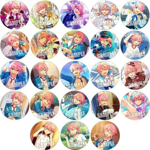 1pc 58mm ES badge ensemble star idol dream Suou Tsukasa Fine Brooch Button On Backpack