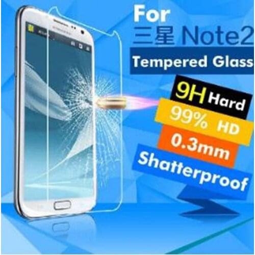 2.5D For Samsung Galaxy Note 2 Tempered Glass 9H Protective Film Explosion-proof LCD Screen Protector For N7100 N7105 Note2