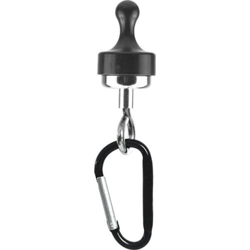 2PCS Outdoor Magnetic Hook Strong Magnetic Carabiner Small Carabiner Clips Portable Lamp Hanger Hook For Tent Camping Tarp