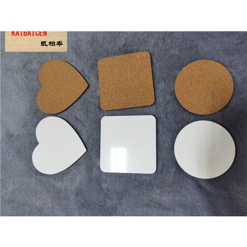 200/lot DIY sublimation blank MDF Wooden coaster kitchen accessories mat cup bar mug drink pads Coaster Heat transfer