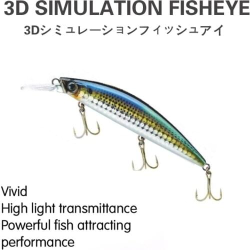AI-SHOUYU NEW Minnow Hard Fishing Lure 110mm 37g Wobbler with 3 Sets Sharp Treble Hooks Hard Bait Heavy Sinking Long Sea Fishing