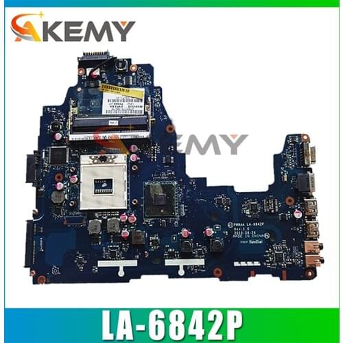 AKEMY Laptop Motherboard for Toshiba C660 C660-1F1 K000111440 DDR3 K000111440 PWWAA LA-6842P Main board full tested FREE CPU