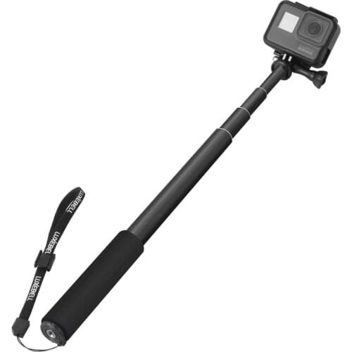 Aluminum Extendable Selfie Stick Monopod For Gopro Hero 7 6 5 4 3+ Session Xiaoyi Xiaomi Yi 1 2 4K Lite SJcam Accessories F3543