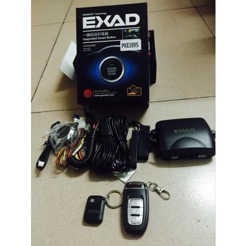 Auto Car Alarm Engine Starline Push Central Lock Keyless Entry System Starter Anti-theft System PKE Start Stop Button For Audi