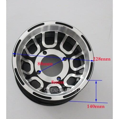Free shipping ATV 8 inch front and Rear Wheel Aluminum Alloy Rims 8x5''Quad Chinese Off-Road 4wheel go-kart Motorcycle Motocross