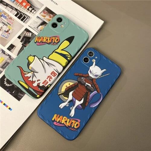 Pokemon Pikachu Phone Case for IPhone 7 / 8 / Plus / X / XS / XR / XS Max / 11 / 12 / Pro /Cute Cartoon Anti-fall Silicone Cas