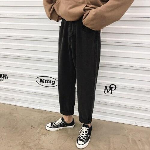 2021 Mens Fashion Cowboy Classic Stretch Slim Fit Jeans Casual Skinny Pants Loose Blue Biker Denim Trousers Plus Size M-2XL