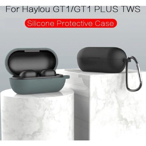 Earphones Case for Haylou GT1 Plus TWS Wireless Bluetooth Headphone Silicone Protective Cover Pouch Bag for Haylou GT1 Accessory
