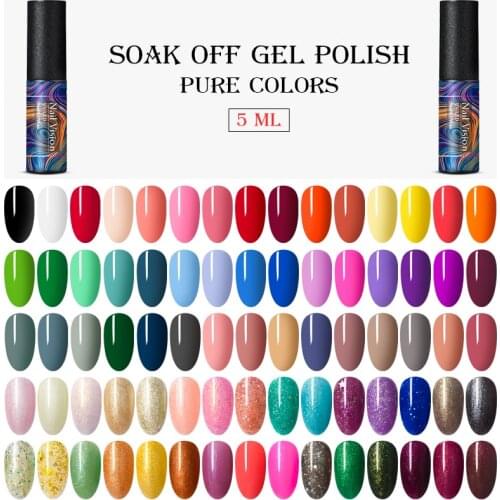 Nail Vision UV Nail Gel Shiny Platinum Gel Nail Polsih Manicure Nail Art Need Base Top Coat LED lamp 5ml Soak off Gel Varnishe