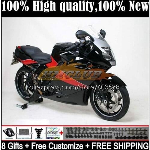 Body For BMW K 1200 S 1200S K1200S 05 06 07 08 09 10 47CL.13 K1200 S K-1200S 2005 2006 2007 2008 2009 2010 Fairing Black red