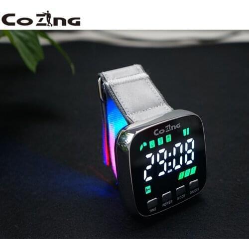 LLLT 4 Color Light Laser Watch with 2 Accessories for Therapy Tinnitus Otitis and Nose Probe Cure Allergic Rhinitis