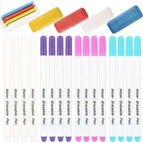 Nonvor Fabric Marker Pen Pattern Sewing Tools Erasable Fabric Tailors Chalk Water Marker Pen Needlework Sewing Accessories DIY