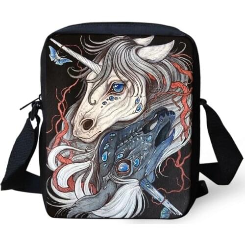 New Unicorn Fashion Print Messenger Bag Boys Girls Lightweight Handbag Crossbody Bags WomenS Shoulder Bag Travel Bag Custom Bag