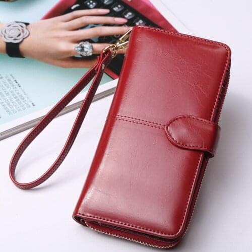 New Hot Cell Mobile iPhone Wallet Fashion Long Zipper Purse Pu Leather Women Lady Organizer Handy Money Bag Coin Pocket Quality