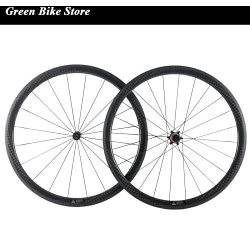 New arrival 38mm tubuless 25mm width carbon wheelset 700C road bicycle full carbon clincher 12k carbon wheels