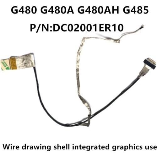New Laptop LCD LED LVDS Video Screen Display Flex wire Cable For Lenovo G480 G480A G480AH G485 PN:DC02001ER10