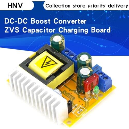 8-32V to 45-390V DC-DC Boost Converter Step Up Power Supply Module High Voltage ZVS Capacitor Charging Board