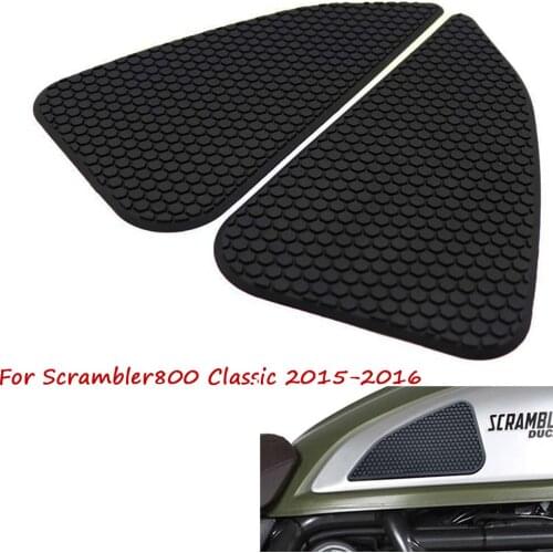 Motor Anti-Heated Gas Tank Side Grip Traction Knee Protector Sticker Anti Slip Pad For Ducati Scrambler800 Classic 2015-2016